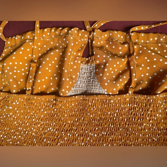 Orange polka dot crop top XL - Picture 9 of 9